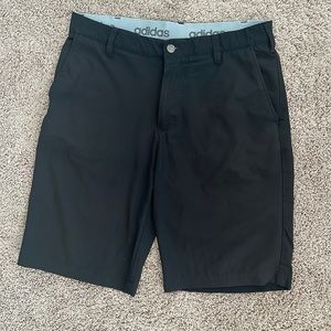 Men’s adidas black golf shorts